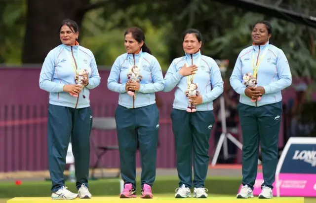 India's Gold Medal in CWG 2022, Lovely Choubey, Pinki, Nayanmoni Saikia, Rupa Rani Tirkey