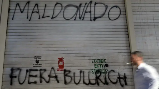 Grafiti contra Patricia Bullrich