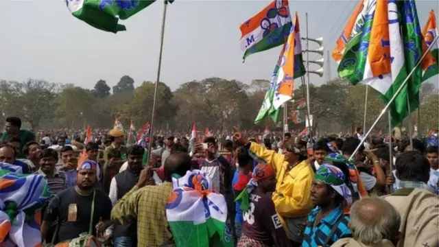 কলকাতায় বিজেপি বিরোধী সমাবেশ।