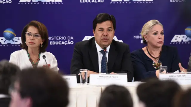 Mendonça Filho, ministro da Educação, na divulgação do Ideb, nesta quinta