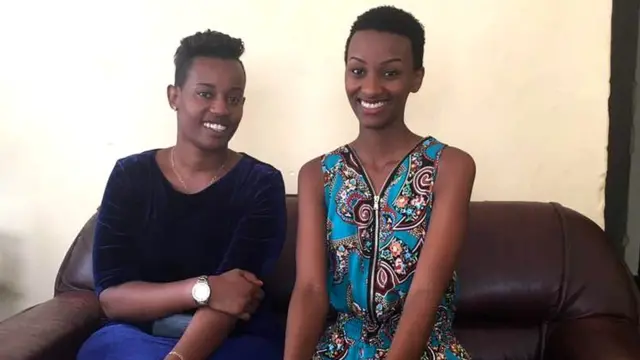 Iradukunda Liliane, Nyampinga 2018, na mukuru we Umutoni Michelle