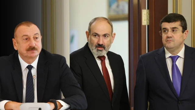 Əliyev, Paşinyan və Harutyunyan