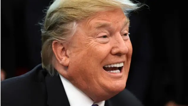 ABD Başkanı Donald Trump konuşuyor