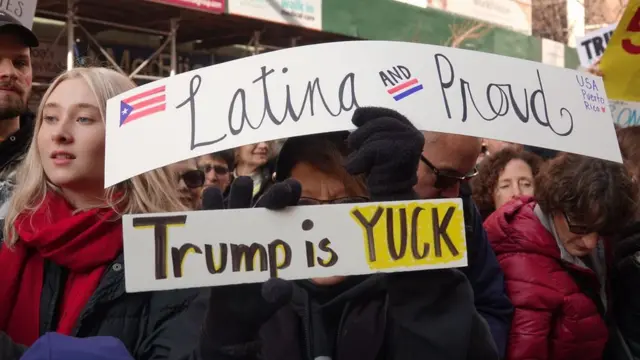 Protesta de Womens March en Nueva York