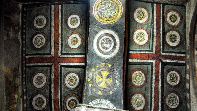 Фрагмент потолка в одной из церквей Лалибэлы