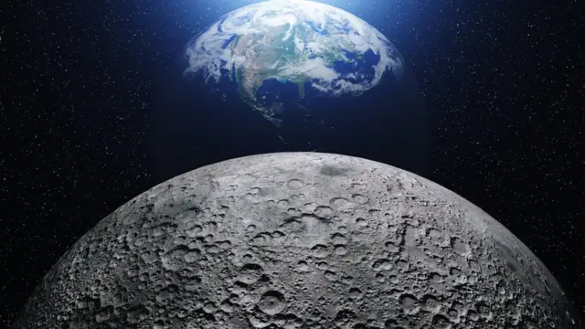 Luna y Tierra.