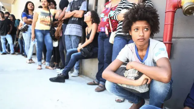 Desempleados en Brasil.