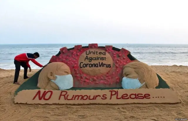 કોરોના વાઇરસનું ચિત્રણ