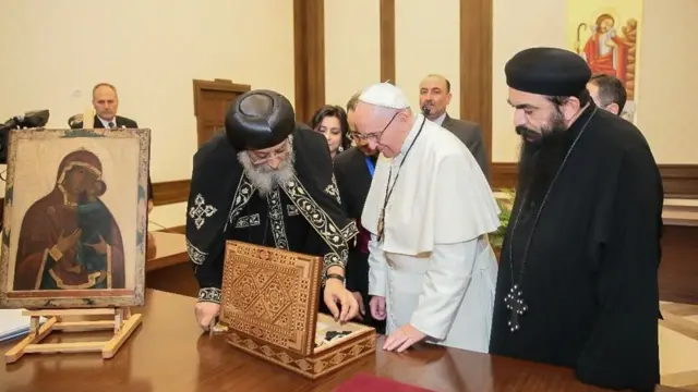 البابا فرانسيس والبابا تواضروس