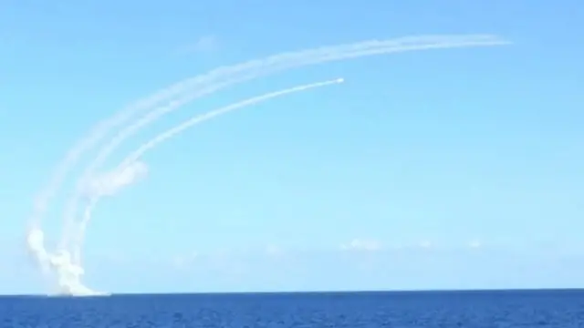 قصف روسي لمواقع في سوريا