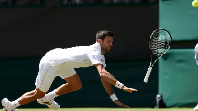 Джокович на корте