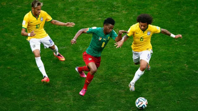 Moukandjo a inscrit sept buts en 44 sélections avec le Cameroun.