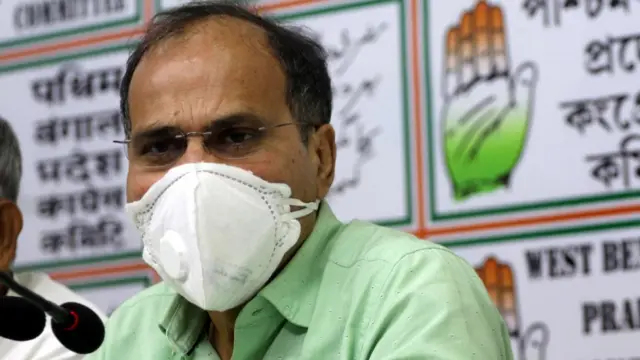 ভারতের পার্লামেন্টে কংগ্রেসের নেতা অধীর চৌধুরী