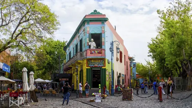 Vista de Caminito, en Buenos Aires