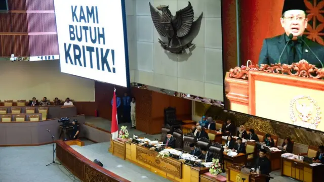 Ketua DPR Bambang Soesatyo menyebutkan salam gigit jari