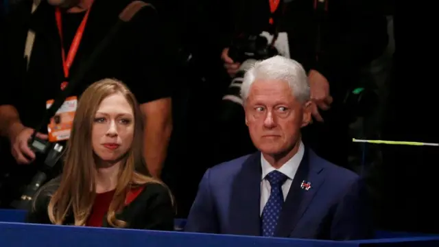 Chelsea e Bill Clinton