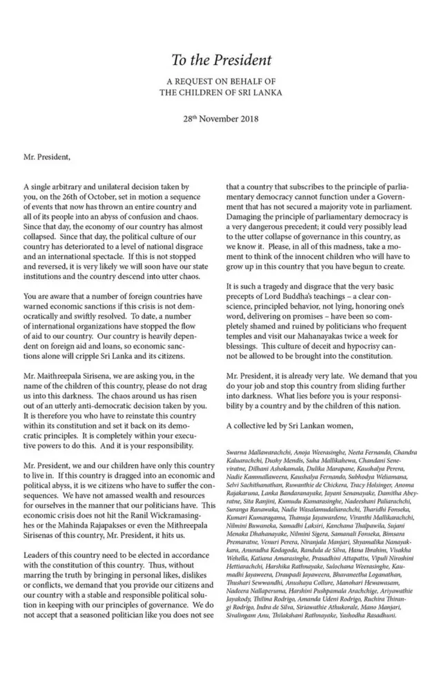 Women protest in Colombo