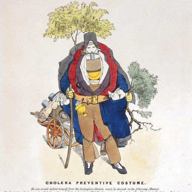 Caricatura satirizando medidaspixbit apostaprevenção contra cólera