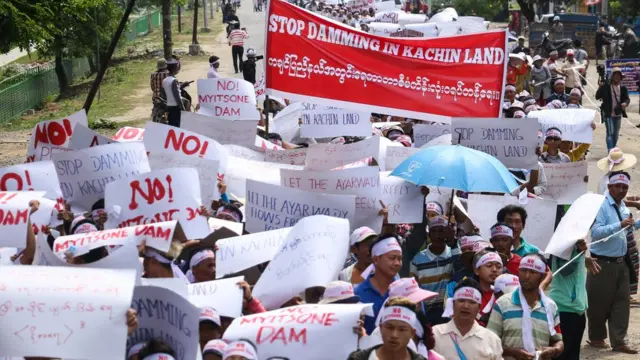တရုတ်ရဲ့ ရင်းနှီးမြှပ်နှံမှု စီမံကိန်းတွေကို ဒေသခံတွေက ကန့်ကွက်မှုတွေ ရှိနေ