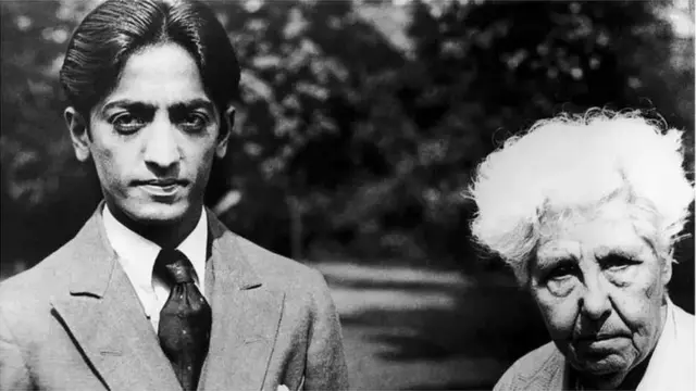 જે. કૃષ્ણામૂર્તિ સાથે એની બેસન્ટ