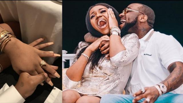 Assurance2020: Davido shares pictures of Chioma's multi-million naira Diamond  Engagement Ring – Igbere TV