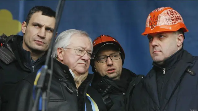 Кличко, Тарасюк. Яценюк, Тягнибок