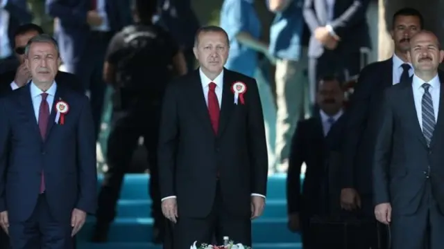 Hulusi Akar, RT Erdoğan, Süleyman Soylu