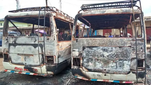 Bus wey burn