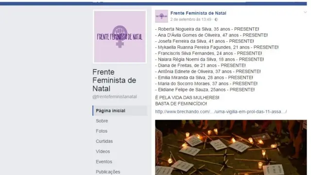 Rede Feministarealsbet atendimento ao clienteNatal faz homenagens a vítimasrealsbet atendimento ao clientefeminicídio