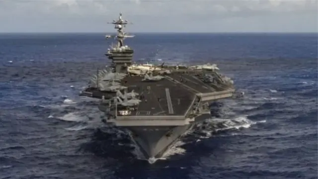 කොරියානු අර්ධද්වීපයට යැවුණු 'යූඑස්එස් කාල් වින්සන්' ප්‍රහාරක යානා නෞකාව