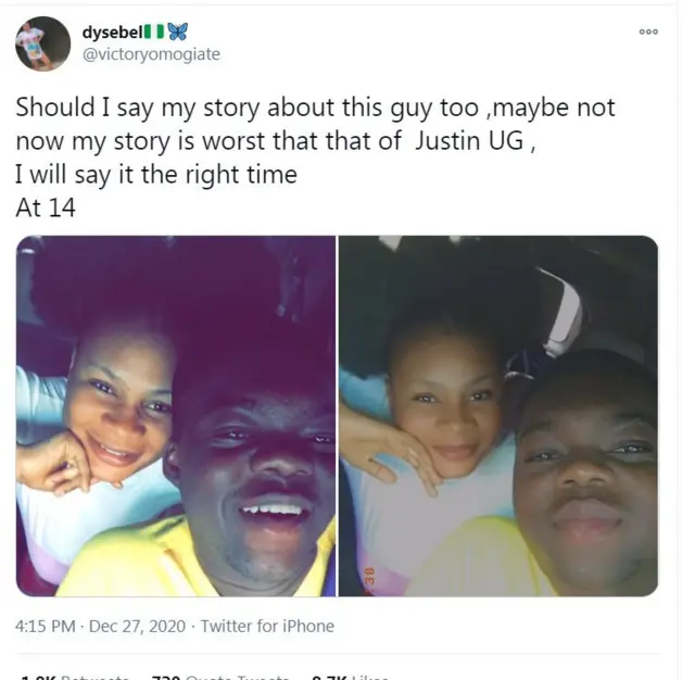 Aworan cute Abiola ati Victory Omogiate