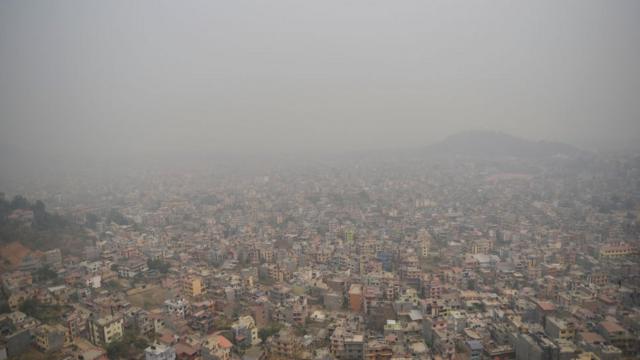 Nepal's capital, Kathmandu blanketed in haze