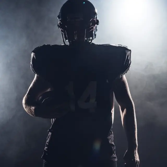 Jugador de fútbol americano genérico.