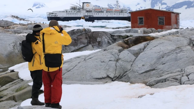 Turistas na Antártica