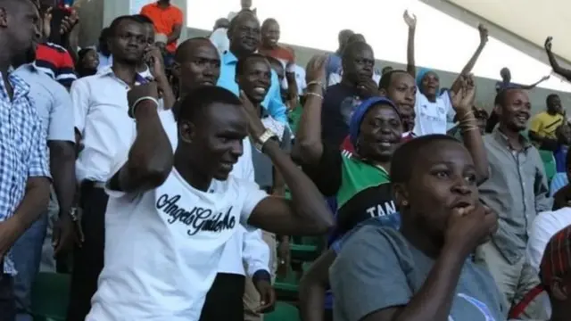 Mashabiki katika mojawapo ya mechi za kombe la mataifa barani Afrika