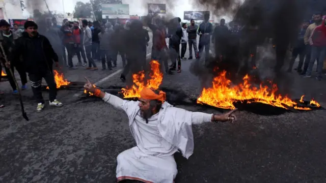 پلوامہ حملے کے خلاف جموں میں احتجاج