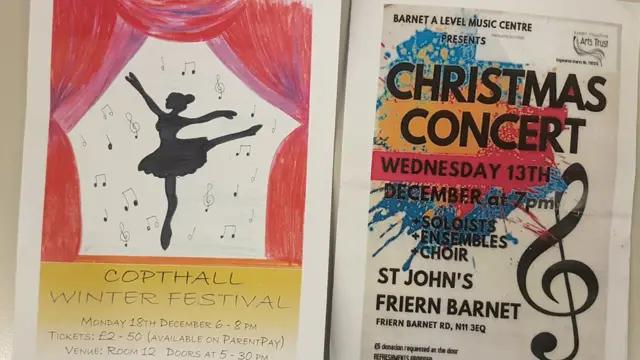 Прпограммы школьных концертов.