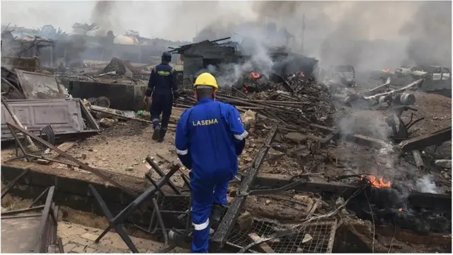 Gas explosion in Lagos: Gas wey explode for Mushin claim lives