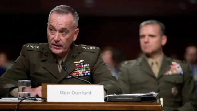 Gen Dunford yagabishije ku ngingo yofatwa yo kubuza indege guca mu kirere ca Syria