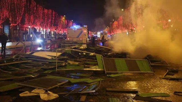 Destrozos en París