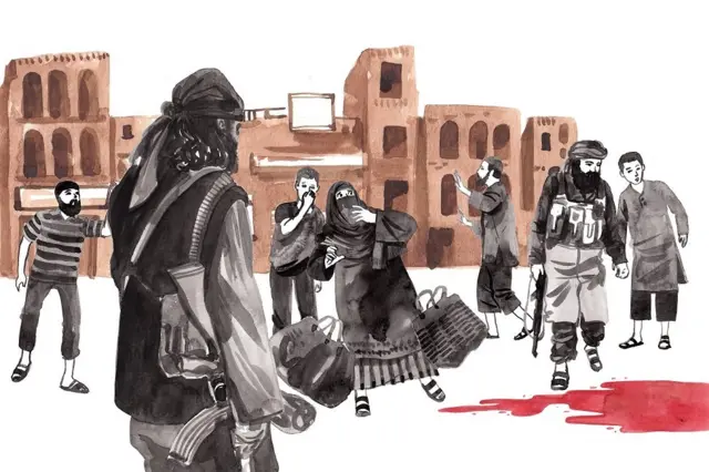 Ilustrasi dipenggal kepala