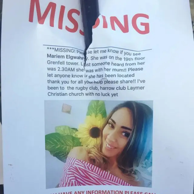 Carter en que se busca a Mariem Elgwahry