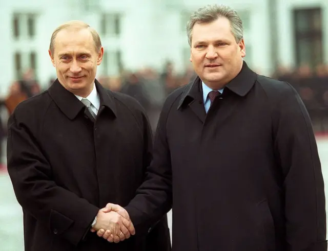 Владимир Путин и Александр Квасьневский