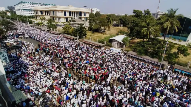 चेन्नई में मुसलमानों का प्रदर्शन