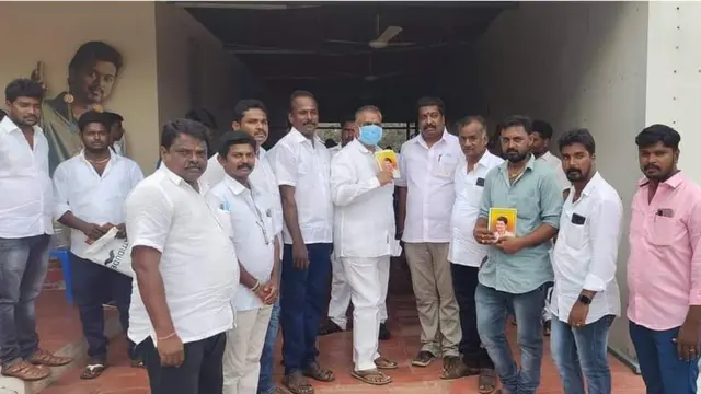 பனையூரில் நடைபெற்ற விஜய் மக்கள் இயக்க கூட்டம்.