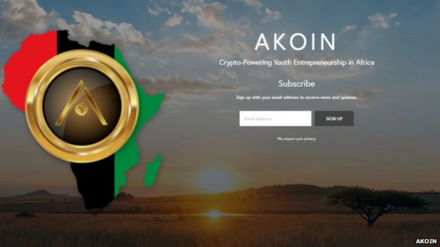 AKoin website