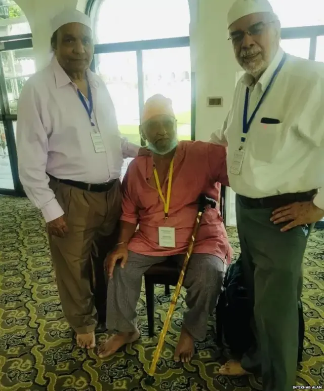 ਇੰਤਿਖਾਬ ਆਲਮ, ਸ਼ਫਕਤ ਰਾਣਾ ਅਤੇ ਬਿਸ਼ਨ ਸਿੰਘ ਬੇਦੀ ਕਰਤਾਰਪੁਰ ਸਾਹਿਬ ਵਿਖੇ ਮਿਲੇ