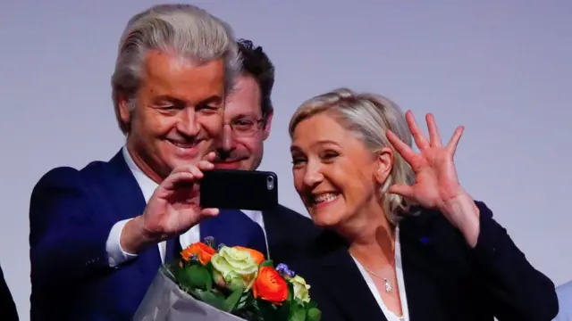Geert Wilders y Marine Le Pen