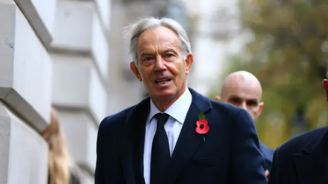 Тони Блэр в день памяти павших в мировых войнах, 11 ноябоя 2021 года