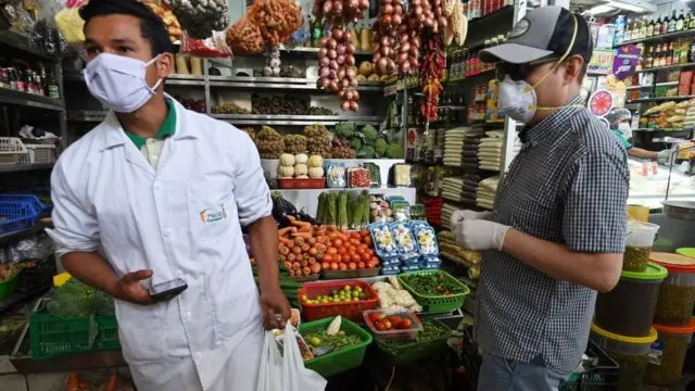 Mercado en Lima.
